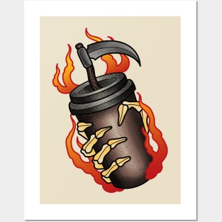 Coffee Skull Posters and Art